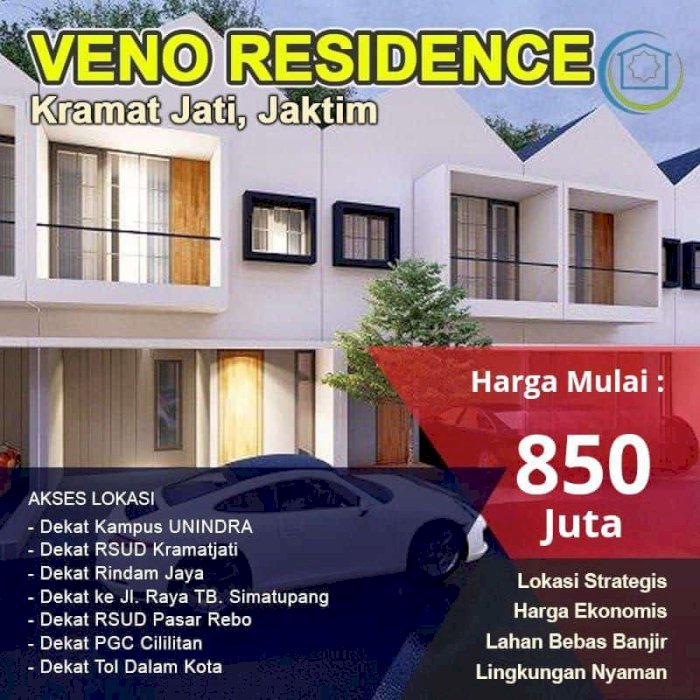 DI JUAL HUNIAN TERBAIK LOKASI STRATEGIS DI CONDET KRAMATJATI