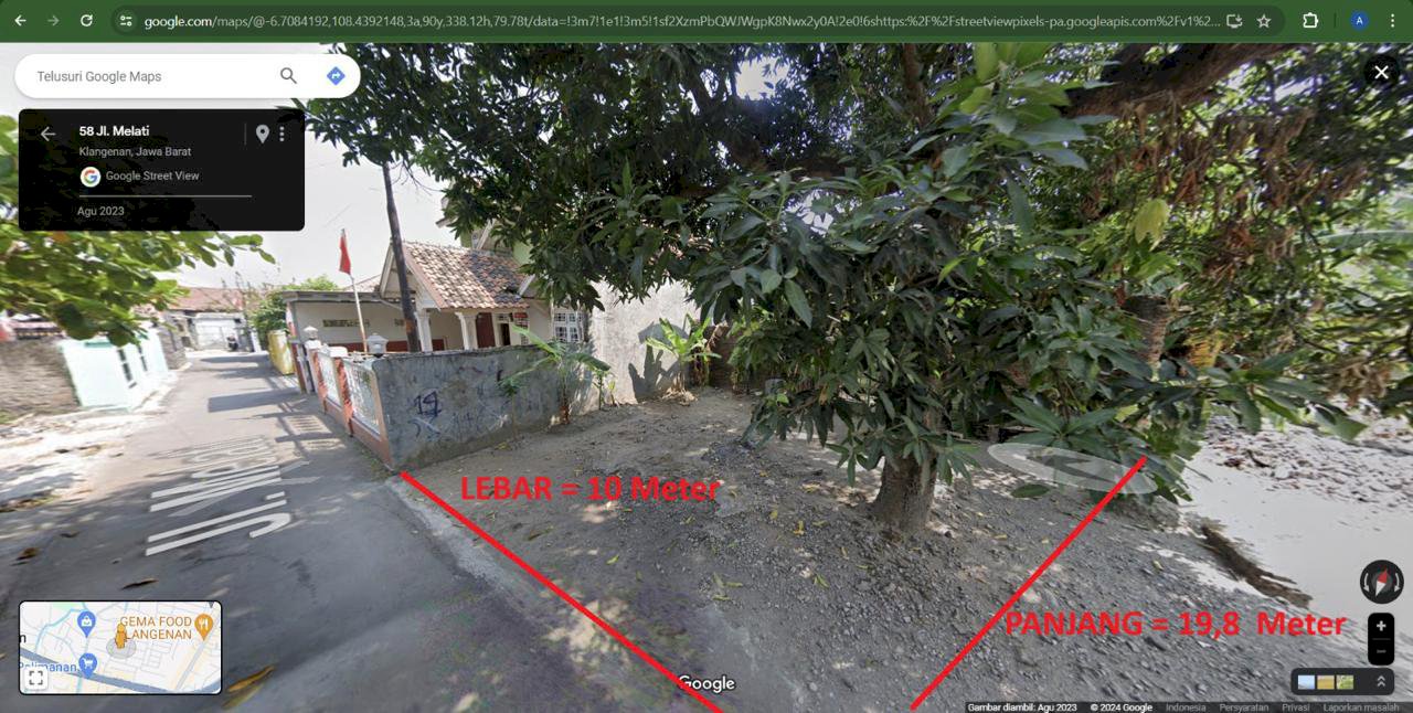 DI JUAL TANAH KAVLING SHM DENGAN LUAS 198 M2 DI CIREBON