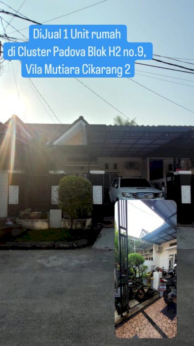 DIJUAL RUMAH MURAH VILLA MUTIARA CIKARANG 2