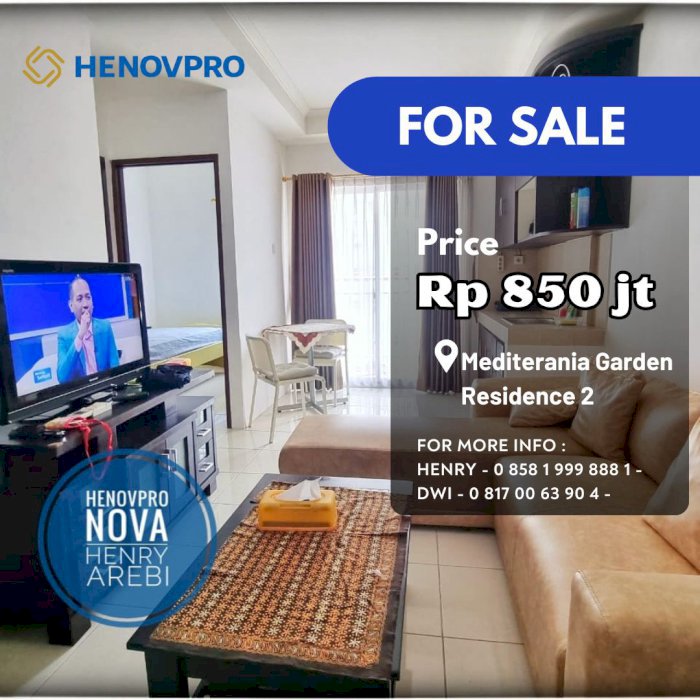 TURUN HARGA Mediterania 2 Unit 2 BR Cantik Full Furnish