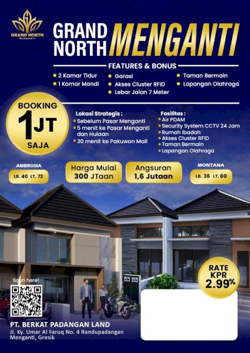 RUMAH STRATEGIS DP 0% Di MENGANTI