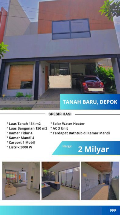 Rumah Megah, Harga Terjangkau: Rumah Impian Anda di Tanah Baru, Depok!