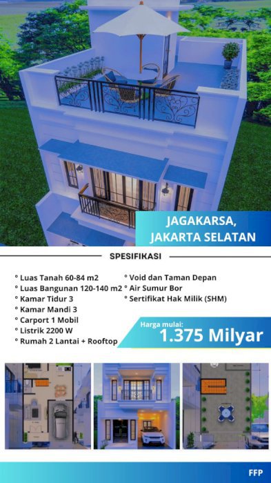 Townhouse Classic Modern di Lokasi Strategis Jakarta Selatan!