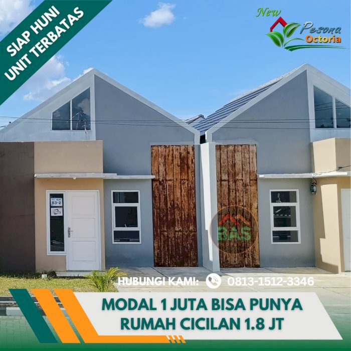 Perumahan Angsuran Murah Di Bogor Tanpa Dp, Pesona Octoria  Cukup 1jt