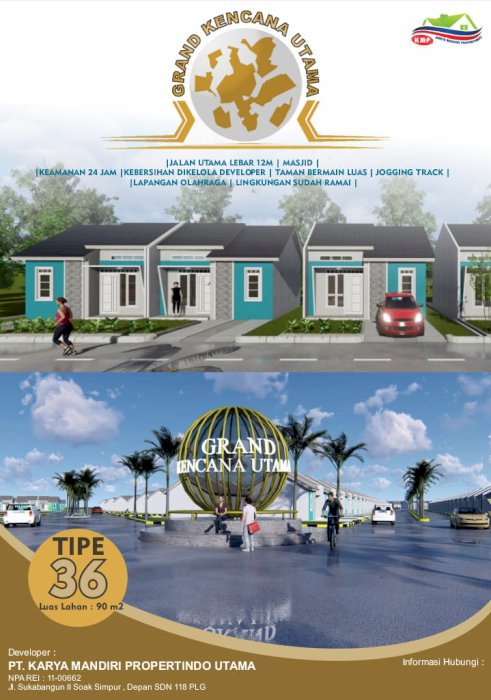 DI JUAL PERUMAHAN SUBSIDI GRAND KENCANA UTAMA GANDUS PALEMBANG