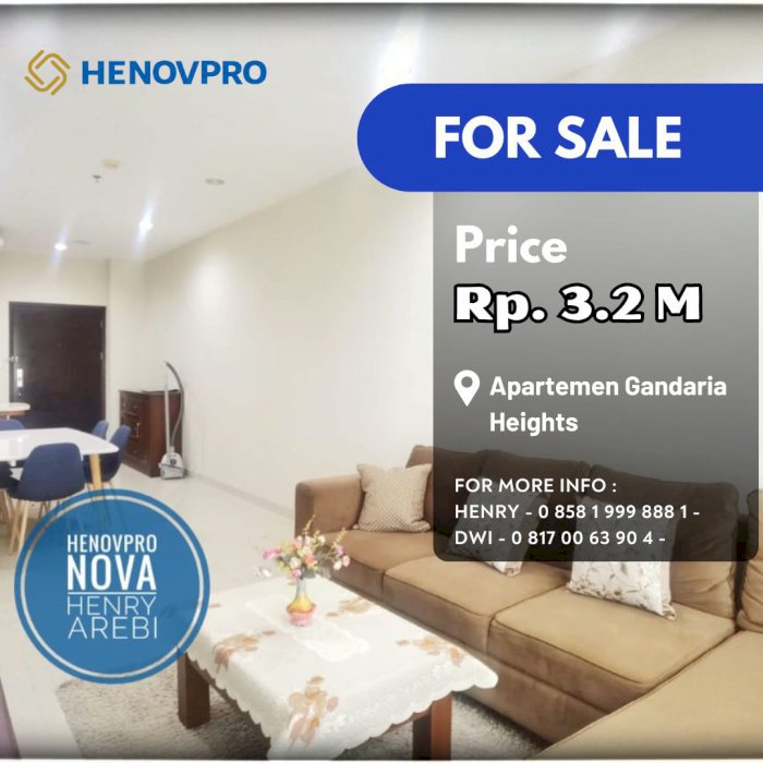 Gandaria Height Unit 3+1BR Cantik SEKALI Furnish Bisa KPA