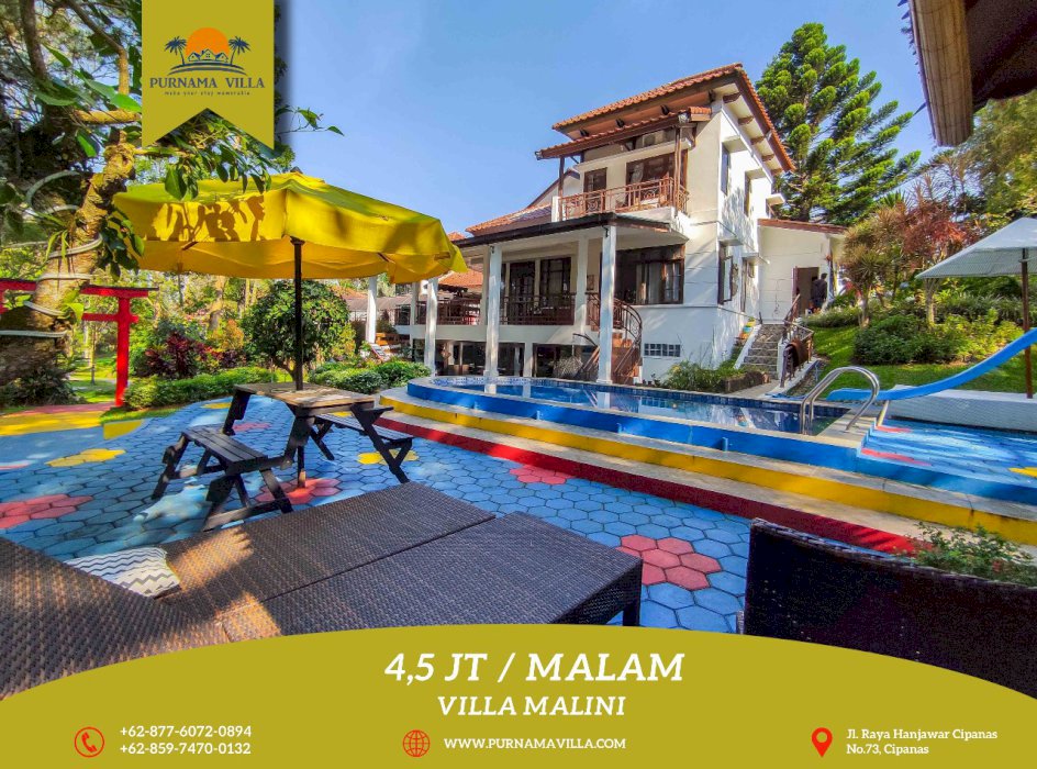 SEWA HARIAN VILLA PURNAMA 1 MEWAH DI CIPANAS PUNCAK