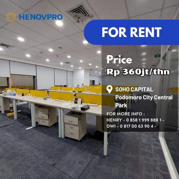 Soho Capital Office Space For Rent High Floor with Best City View