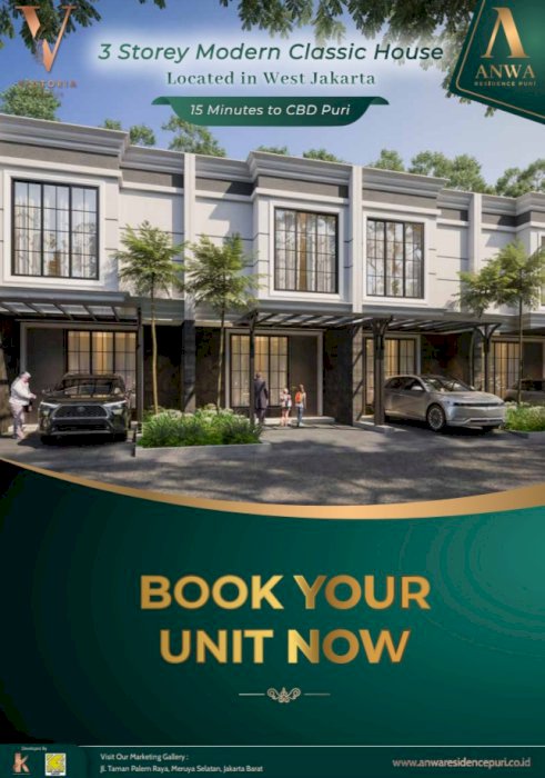 DIJUAL RUMAH MODERN CLASSIC TROPICAL DI JAKARTA BARAT