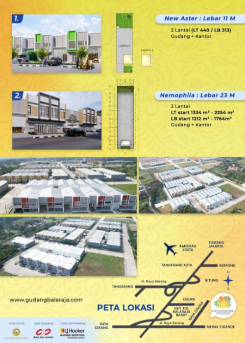 DIJUAL PERGUDANGAN SURYA GRAND CISOKA