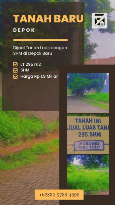 Dijual Tanah Luas di Tanah Baru, Depok!
