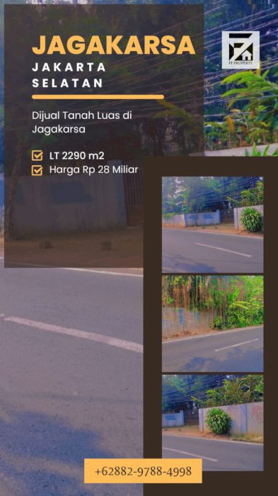 Dijual Tanah Luas di Jagakarsa, Jakarta Selatan, Jakarta