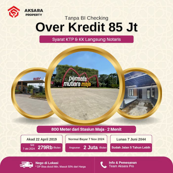 Beli rumah syarat hanya KTP dan KK langsung Notaris