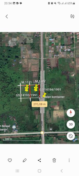 Jual Murah Tanah di Kab.Sorong Jln.Kobtener