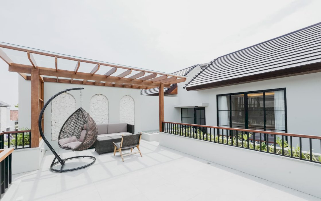 VILLA DI JUAL BATU BOLONG KAYU TULANG BALI