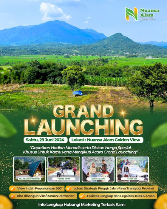 TANAH KAVLING VIEW PEGUNUNGAN DI BOGOR TIMUR