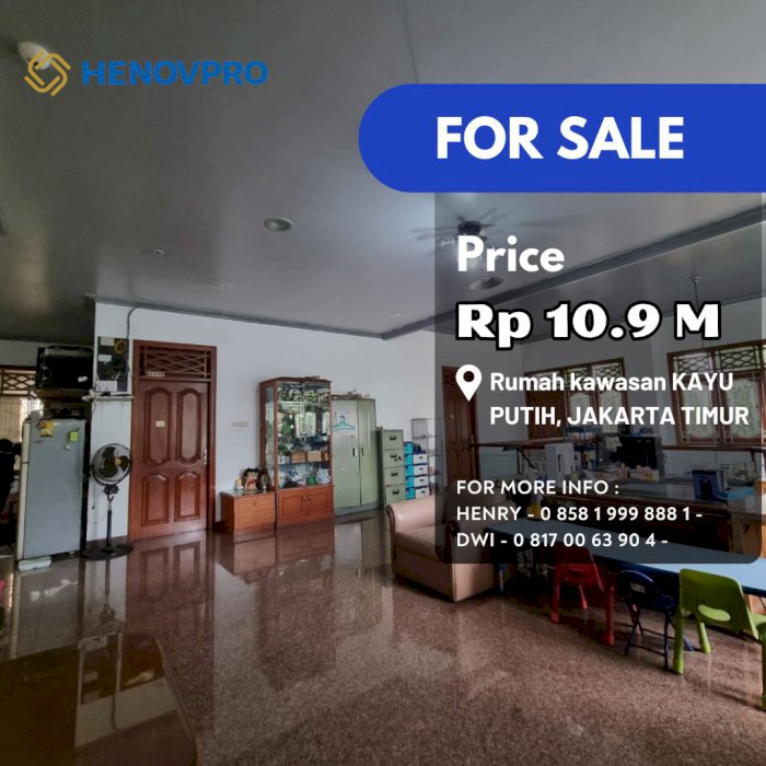 TURUN HARGA DIJUAL CEPAT rumah 3 Lantai Siap Huni di Kayu Putih