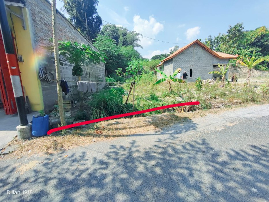 DIJUAL TANAH MURAH DEKAT LINGKUNGAN CLUSTER DI BANTUL