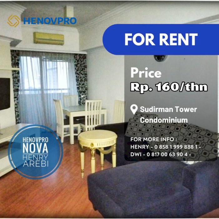 Sudirman Tower Condominium 2+1 BR Pool+City View Best Unit