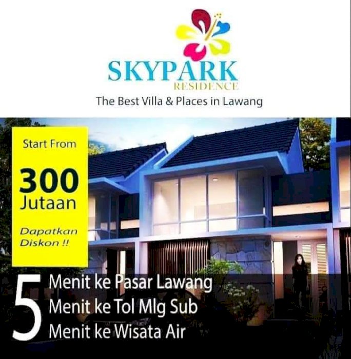 RUMAH VILLA SEJUK DINGIN, PEMANDANGAN BUKIT DAN SAWAH