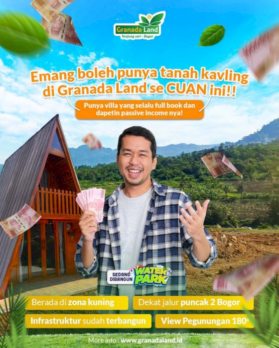 Tanah Kavling wisata ekslusif multifungsi di Granada Land