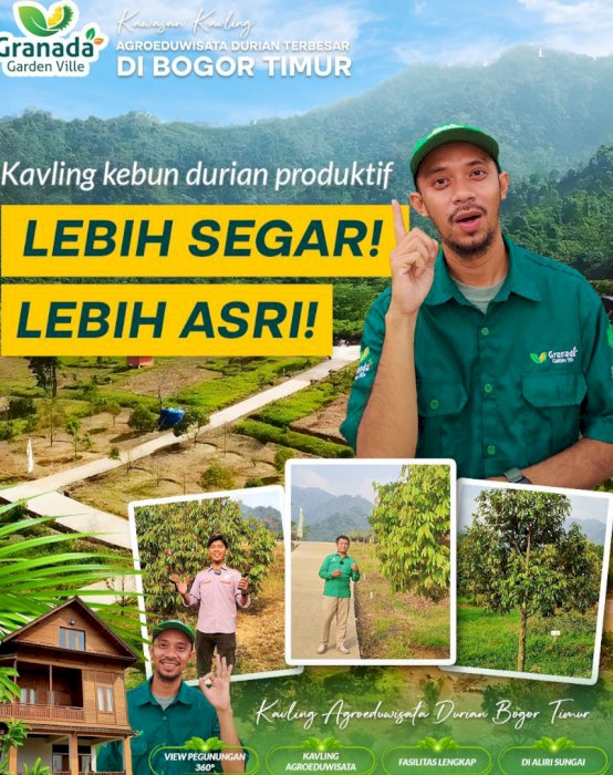 Tanah Kavling Murah Cocok untuk Villa dan Kebun Durian