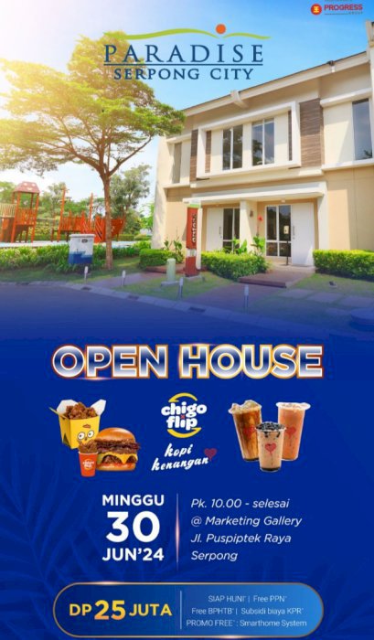 JUAL PERUMAHAN PARADISE SERPONG CITY TANGERANG SELATAN