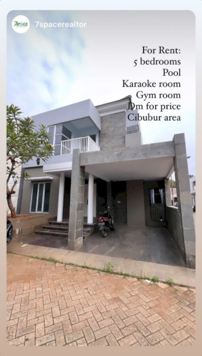 DISEWAKAN RUMAH 2 LANTAI DI VILA MUTIARA CIBUBUR 2