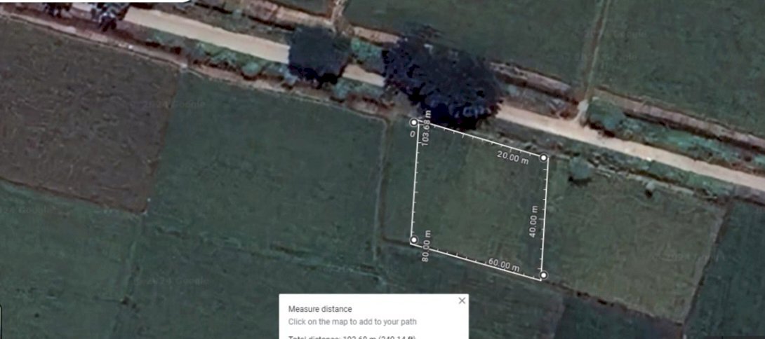 Dijual tanah pinggir  jalan poros desa