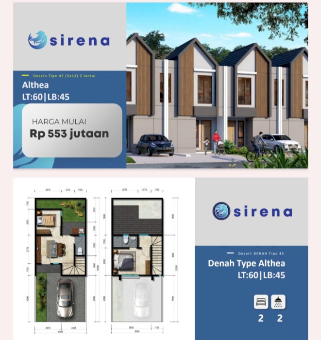 JUAL PERUMAHAN MINIMALIS MODERN CLUSTER SIRENA PASARKEMIS TANGERANG