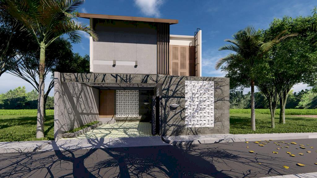Villa Di Jual View Sawah Di Brawe Canggu Bali