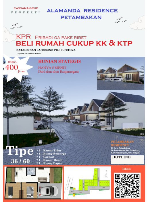 ALAMANDA RESIDENCE MADUKARA beli rumah cukup KTP