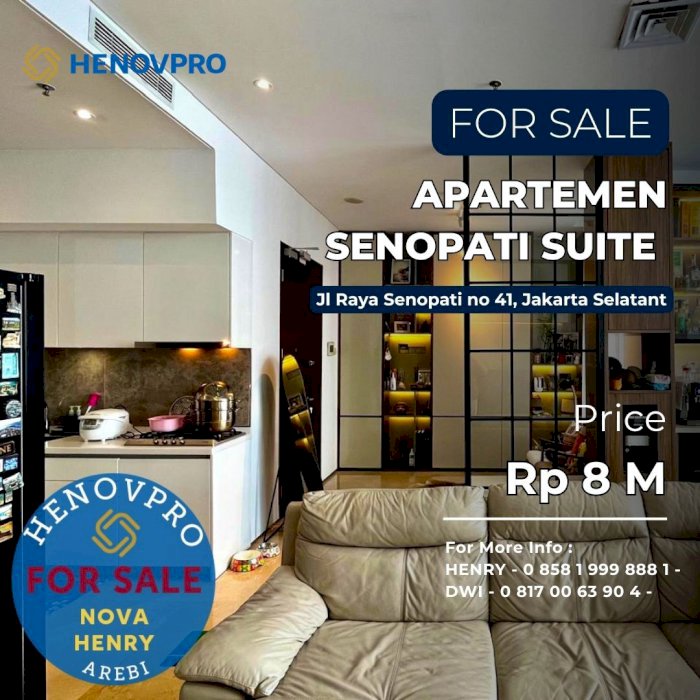 TURUN HARGA BU BANGET Senopati Suites Best View Unit 2+1BR