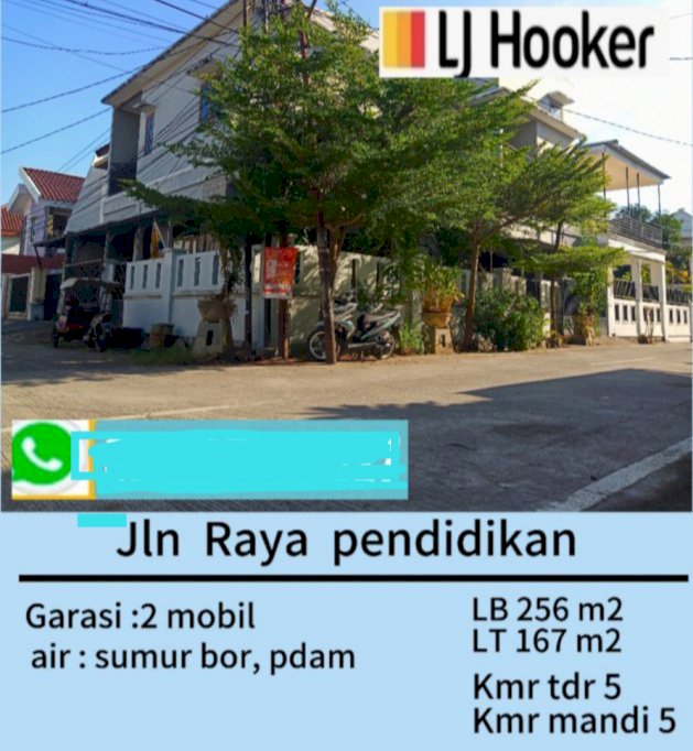 RUMAH 2 LANTAI TENGAH KOTA DEKAT PUSAT BISNIS