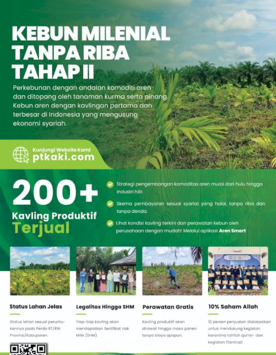 Kavling Produktif Kebun Aren Lokasi Kebun Rimbo Panjang Pekanbaru