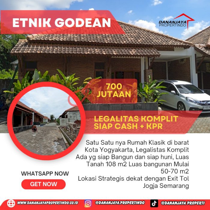Rumah Klasik Etnik Godean Margoluwih Sleman Yogyakarta