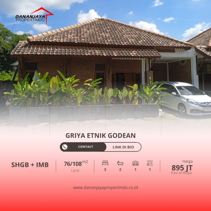 Rumah Klasik Etnik Jawa Di Margoluwih Yogyakarta