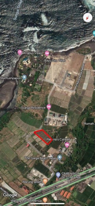 Ketewel beachfront land for sale