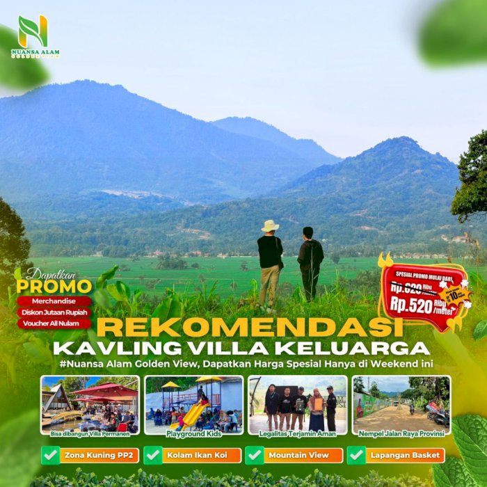 KAVLING VILLA NEMPEL JALAN PROVINSI DI BOGOR