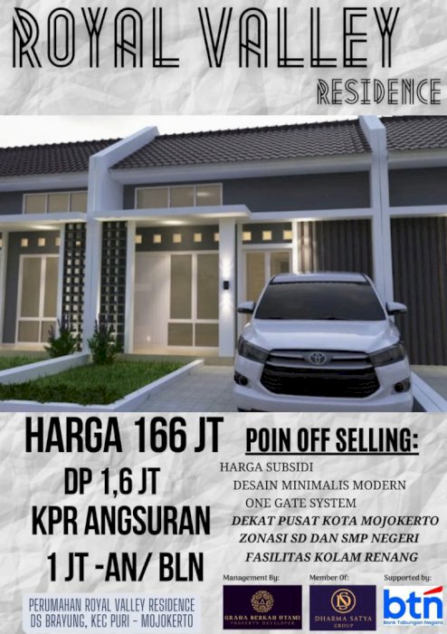 MILIKI SEGERA HUNIAN IMPIAN AREA ZONASI DI MOJOKERTO