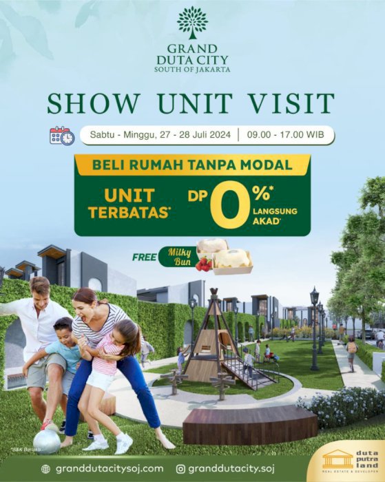 Rumah strategis DP 0 di selatan jakarta