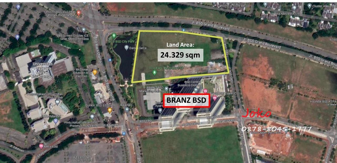 Premium Commercial land at Jl. BSD Grand Boulevard, BSD Serpong