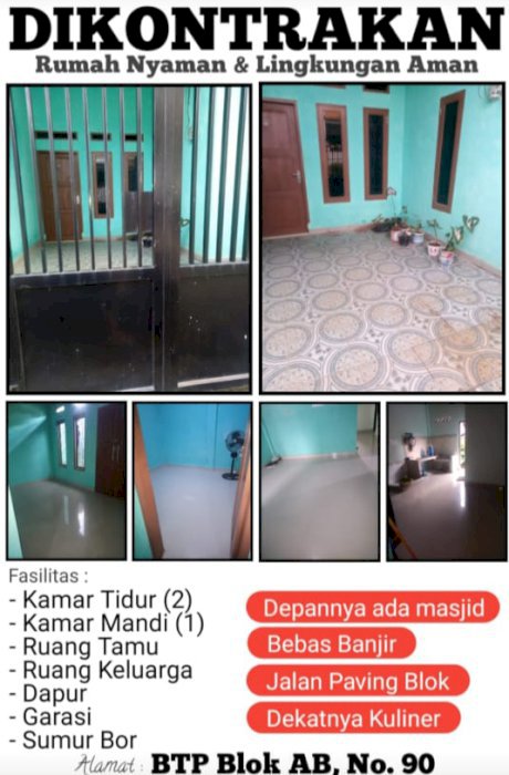 Di Kontrakan Rumah Nyaman Dan Aman Di BPT Makassar