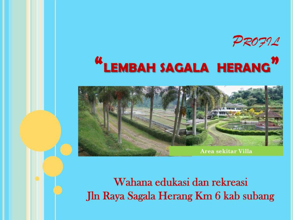 Di Jual Villa Dan Lahan sangat Luas Wahana Sagalaherang Subang