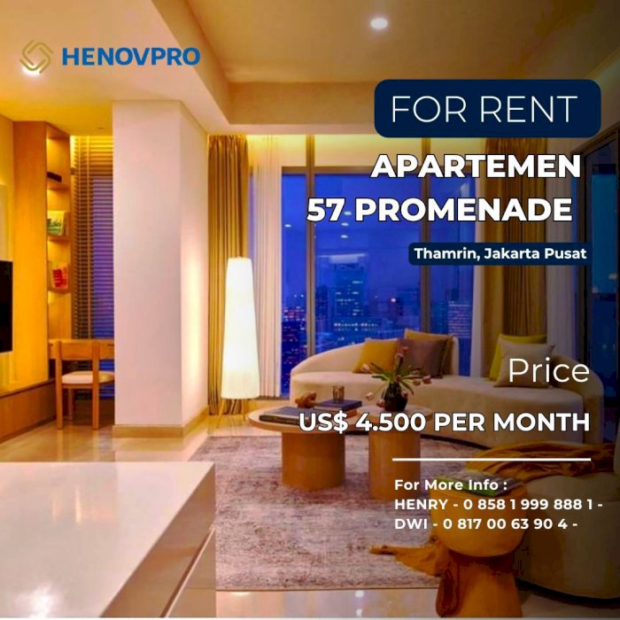 Apartemen 57Promenade di Thamrin Jakarta Pusat  3BR  READY TO MOVE IN
