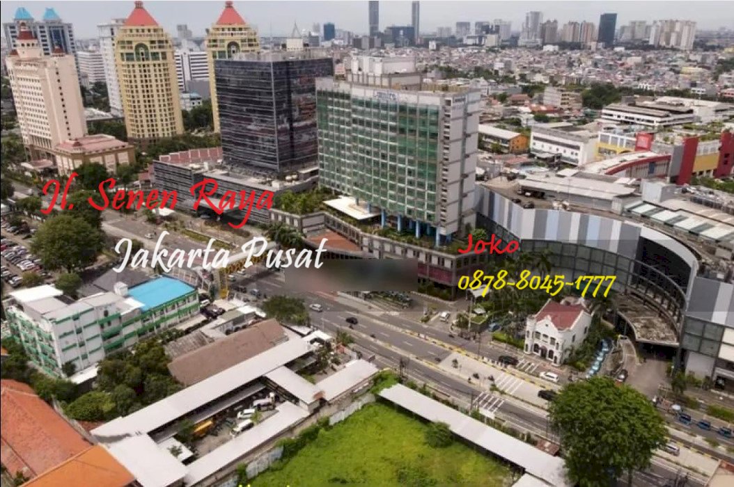 Lahan Premium Bawah NJOP Depan Atrium Jl Senen Raya, Jakarta Pusat