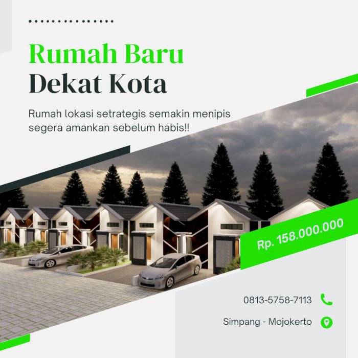 Rumah Premium Semurah Rumah Subsidi Dekat Alun-alun Kota Mojokerto