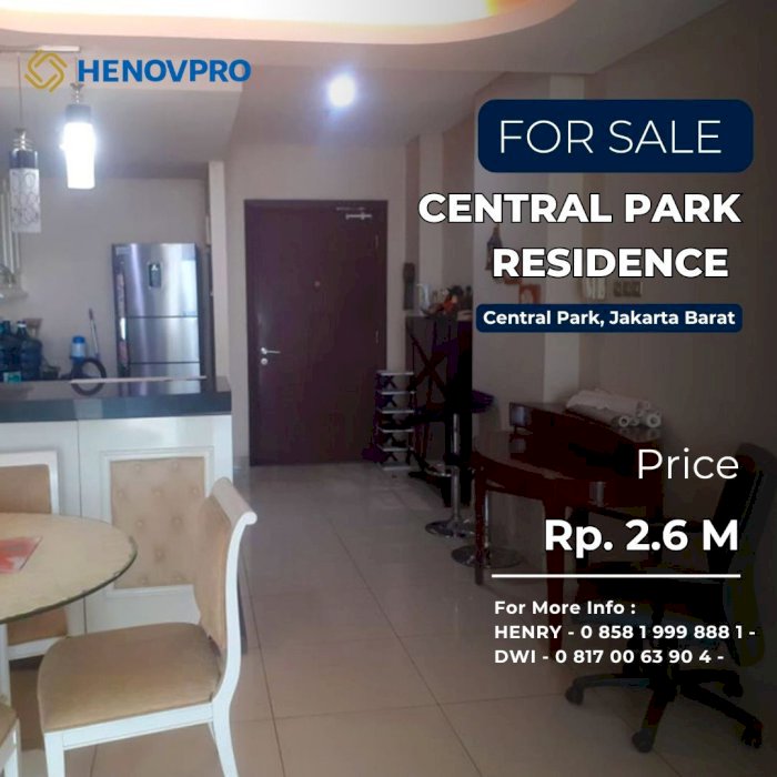 Dijual Cepat TURUN HARGA 2BR Best City View di Central Park Residence