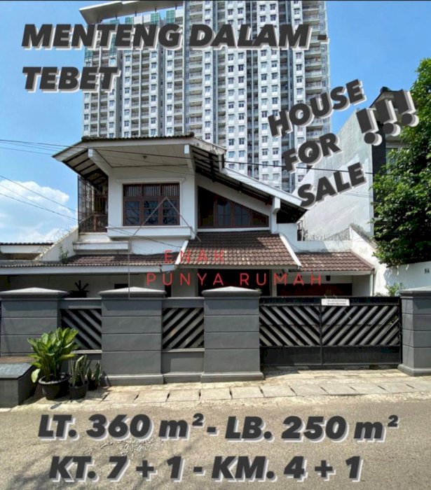 DI JUAL RUMAH MEWAH 4 TINGKAT LOKASI STRATEGIS  DI TEBET