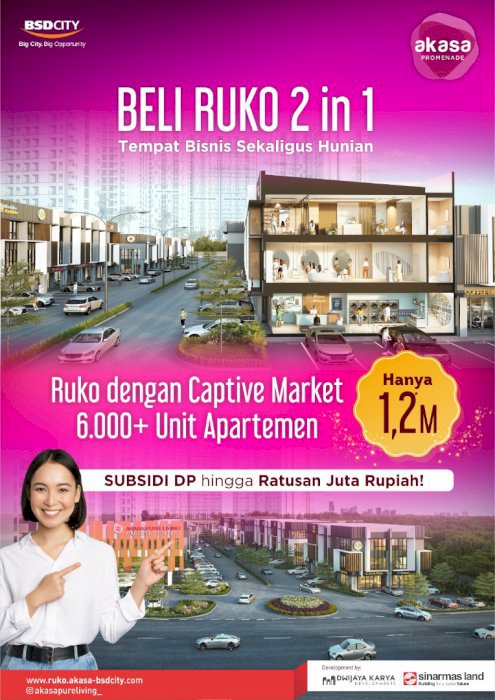  Ruko Akasa Promenade by Sinarmas land